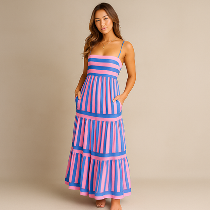 NOLVA Robe d’été rayée